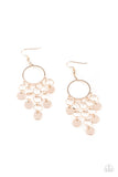 Paparazzi Cyber Chime - Rose Gold Earrings