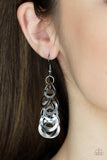 Paparazzi Closed Circuit Sass - Black Earring