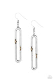 Paparazzi Linked and Synced - Silver Earrings