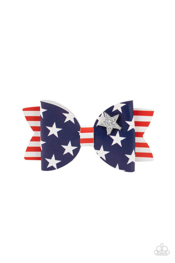 Paparazzi Red, White, and Bows - Multi Hair Clip