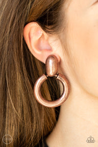 Paparazzi Ancient Artisan - Copper CLIP Earring