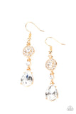 Paparazzi Graceful Glimmer - Gold Earrings