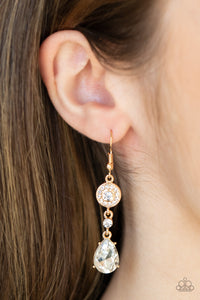 Paparazzi Graceful Glimmer - Gold Earrings