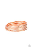 Paparazzi Sensational Shimmer - Copper Bracelet