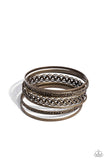 Paparazzi Stockpiled Shimmer - Brass Bracelet