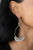 Paparazzi Wishing Well Wonder - White Earrings