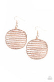 Paparazzi Sunrise Stunner - Rose Gold Earrings