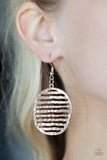 Paparazzi Sunrise Stunner - Rose Gold Earrings