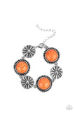 Paparazzi Fredonia Flower Patch - Orange Bracelet