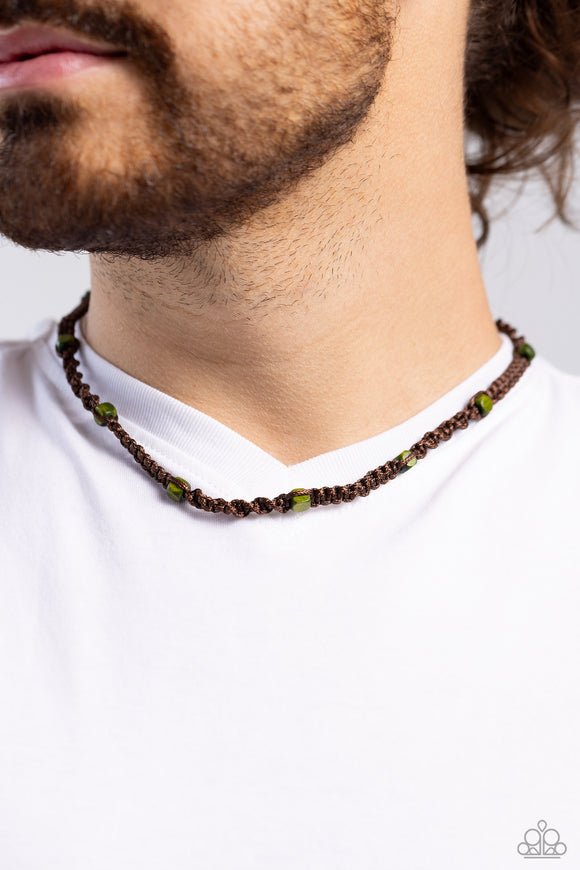 Paparazzi Scenic Climb - Green Necklace