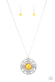 Paparazzi Celestial Compass - Yellow Necklace