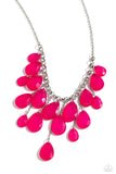Paparazzi Front Row Flamboyance - Pink Necklace