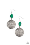 Paparazzi Eloquently Eden - Green Earring