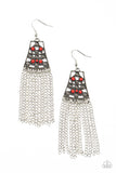 Paparazzi Cleopatras Allure - Red Earring