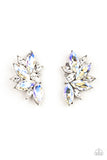 Paparazzi Instant Iridescence - White Earrings