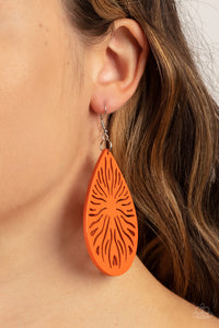 Paparazzi Sunny Incantations - Orange Earring