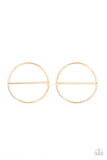 Paparazzi Dynamic Diameter - Gold Earring