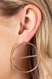 Paparazzi Dynamic Diameter - Gold Earring