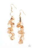 Paparazzi Game CHIME - Gold Earring