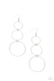 Paparazzi Urban Ozone - Silver Earring