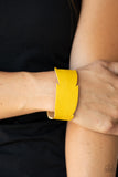 Paparazzi Whimsically Winging It - Yellow Bracelet