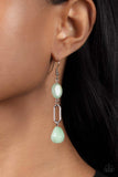 Paparazzi Stone Apothecary - Green Earring