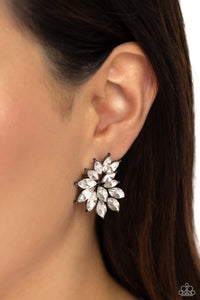 Paparazzi Fire Hazard - Black Earring