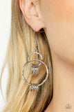 Paparazzi Rebel Ringer - Silver Earring