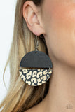 Paparazzi Jungle Catwalk - Black Earring