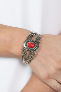 Paparazzi Sonoran Soul Searcher - Red Bracelet