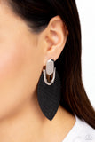 Paparazzi Wildly Workable - Black Earring
