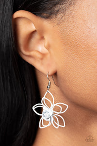 Paparazzi Botanical Bonanza - White Earrings