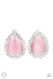 Paparazzi Downright Demure - Pink CLIP Earring