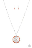 Paparazzi Tearoom Twinkle - Orange Necklace