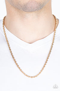 Paparazzi Industrial Interval - Gold Necklace