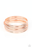Paparazzi Stackable Shimmer - Copper Bracelet