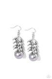 Paparazzi Ocean FROND Property - Silver Earring