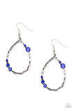 Paparazzi Shop Till You DROPLET - Blue Earring