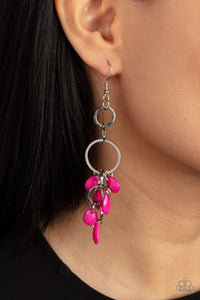 Paparazzi Sandcastle Sunset - Pink Earring