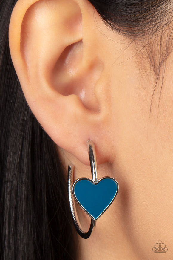 Paparazzi Kiss Up - Blue Earring