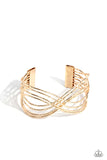 Paparazzi WIRE Away - Gold Bracelet