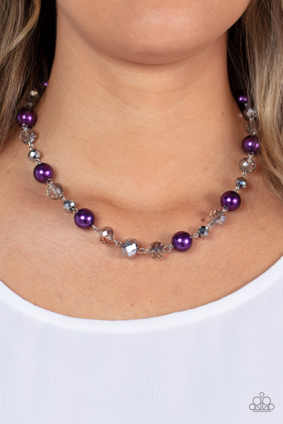 Paparazzi Decked Out Dazzle - Purple Necklace
