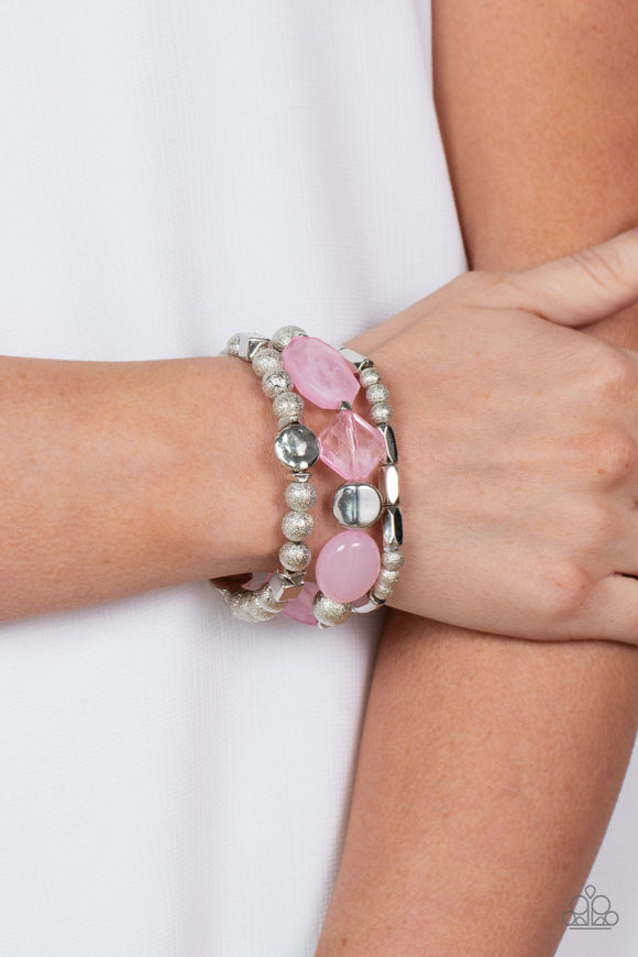Paparazzi Marina Magic - Pink Bracelet