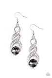 Paparazzi High-Ranking Royalty - Silver Earrings