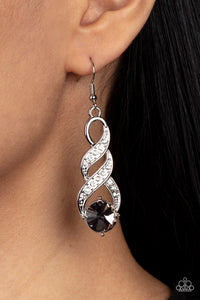 Paparazzi High-Ranking Royalty - Silver Earrings