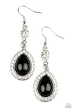 Paparazzi Elite Elegance - Black Earrings