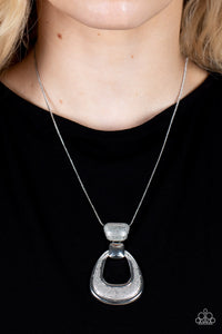 Paparazzi Park Avenue Attitude - Silver Necklace