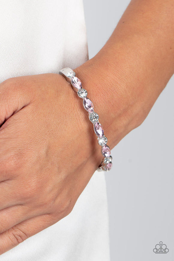 Paparazzi Petitely Powerhouse - Pink Bracelet