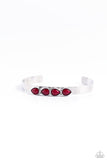 Paparazzi Prismatically Petite - Red Bracelet