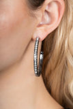 Paparazzi Powerhouse Precision - Black Earring